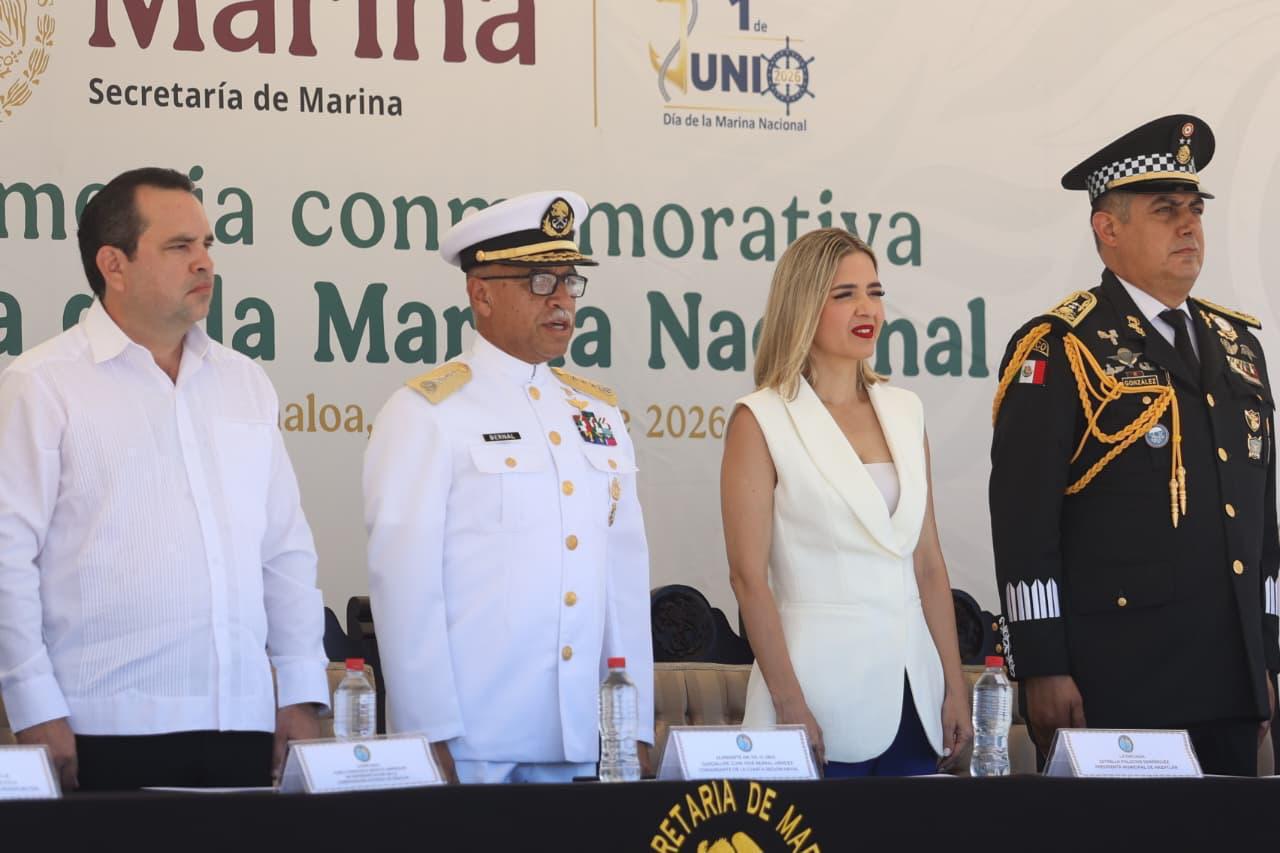 $!Conmemoran en Mazatlán el 84 aniversario del Día de la Marina Nacional