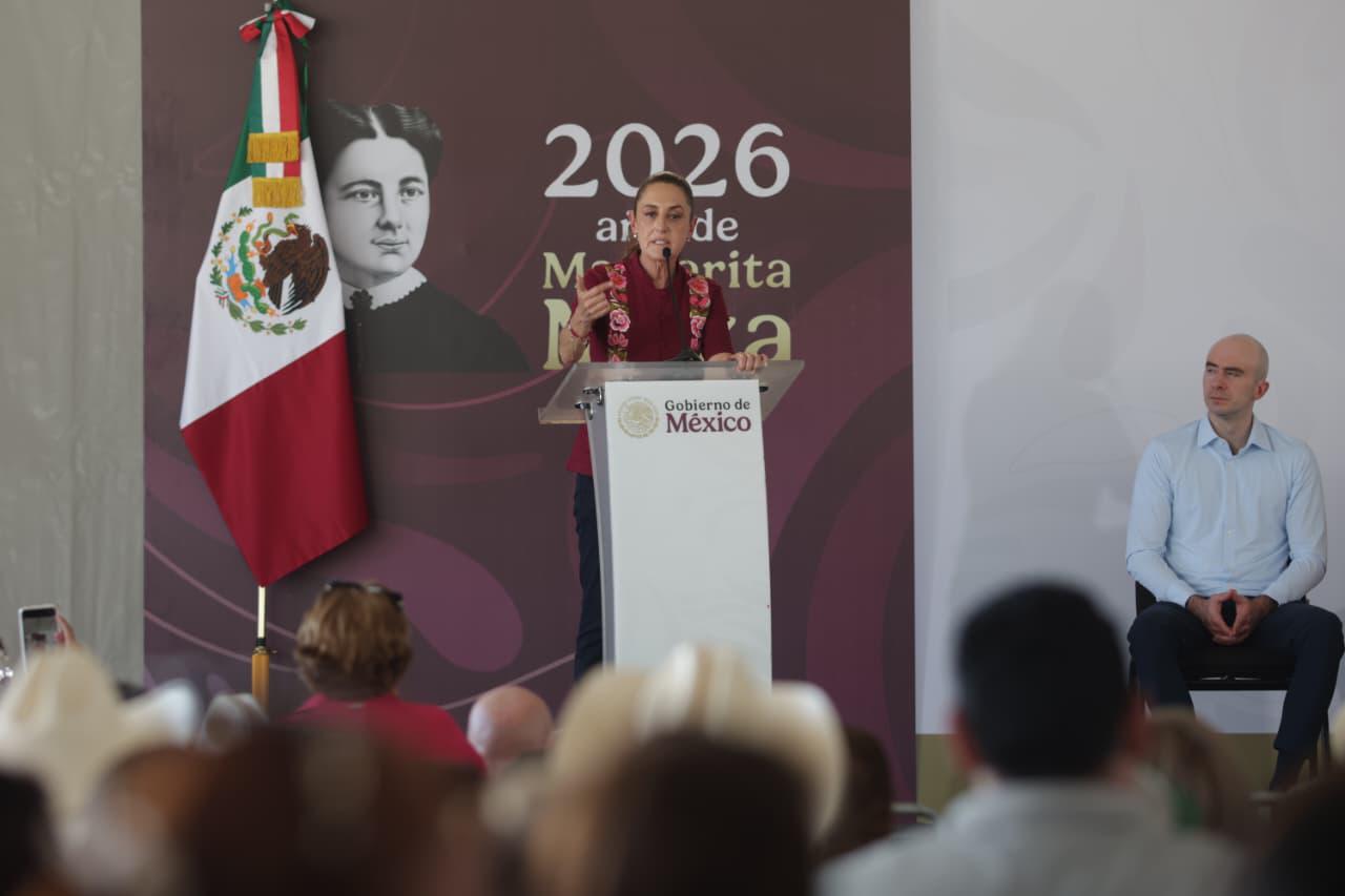 $!Entrega Sheinbaum tarjetas de programas del Bienestar en San Ignacio, Sinaloa