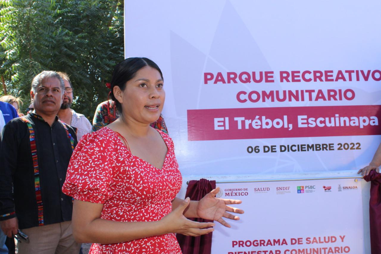 $!Inauguran parque comunitario en El Trébol, Escuinapa