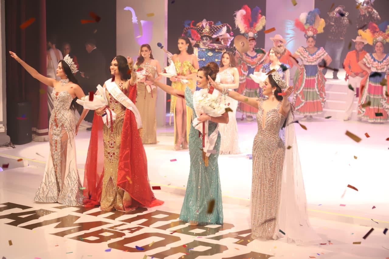 $!Las nuevas soberanas entre Lucero Lizárraga y Desiré Ayón, Reina del Carnaval de Mazatlán 2025 y Reina de los Juegos Florales, respectivamente, quienes se despidieron de sus reinados.