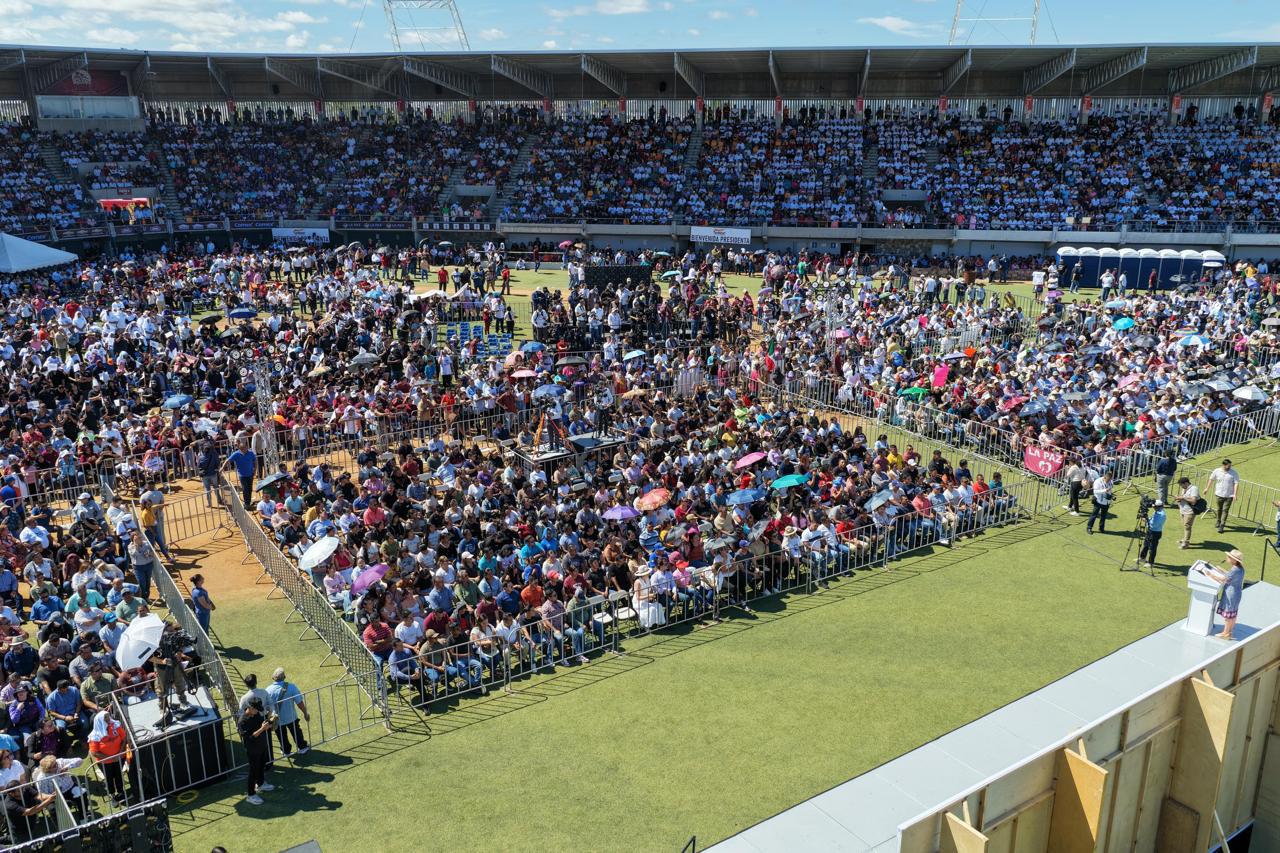 $!Reúne Sheinbaum a más de medio millón de personas en su gira de rendición de cuentas