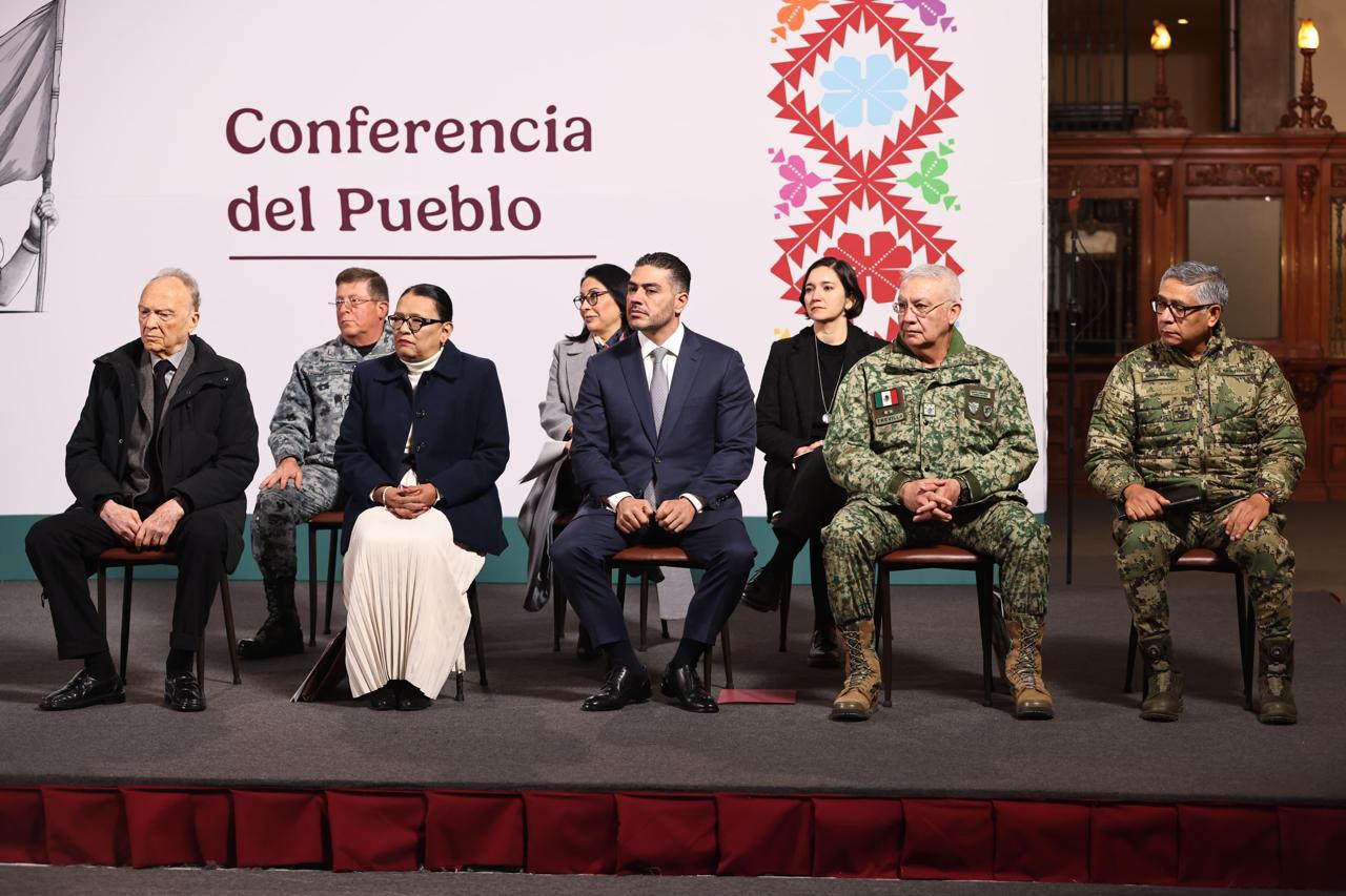 $!García Harfuch presenta resultados de operativos en Mexico