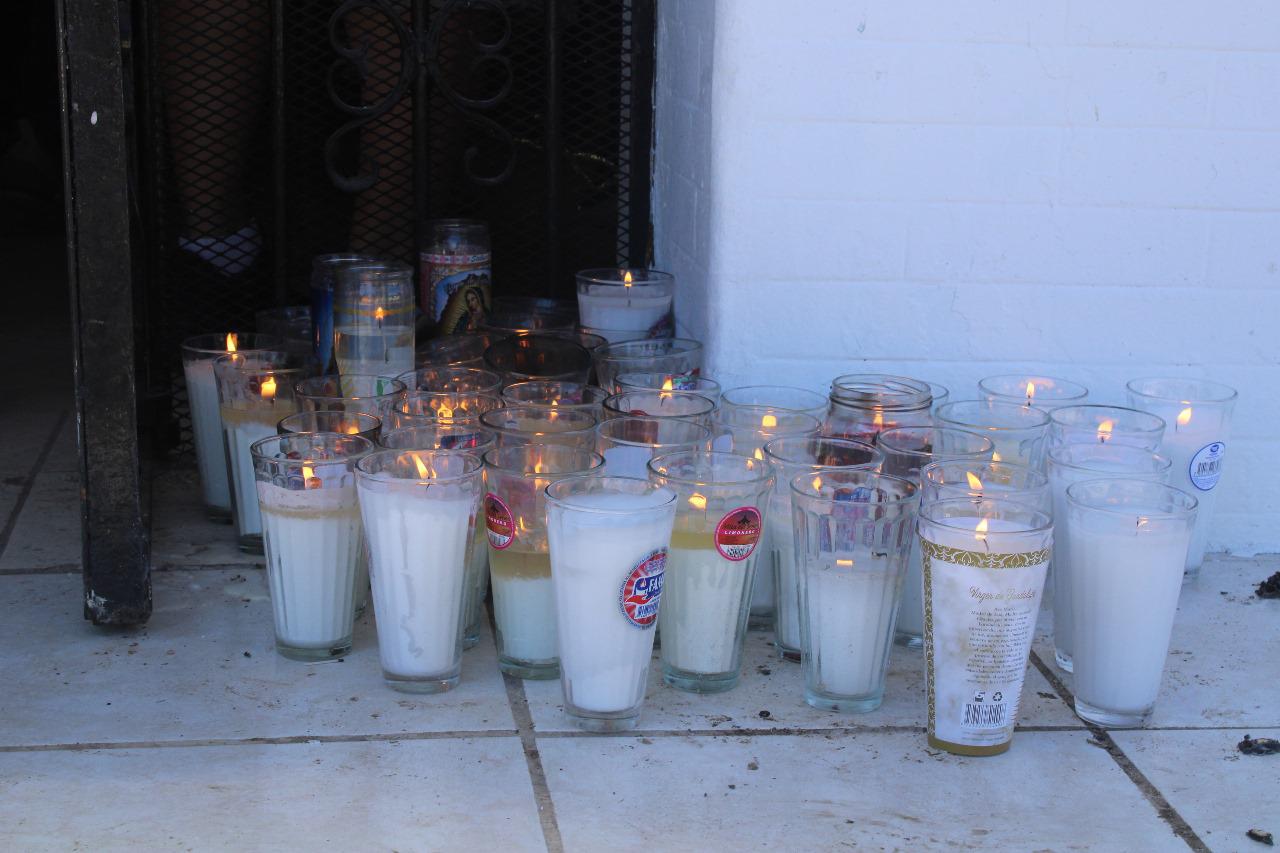 $!Fieles a la Virgen de Guadalupe llegan a la Capilla de ‘El Gallo’, en Escuinapa