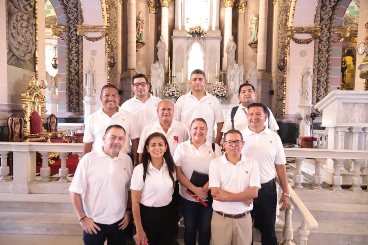 $!El equipo de Redacción durante la misa.