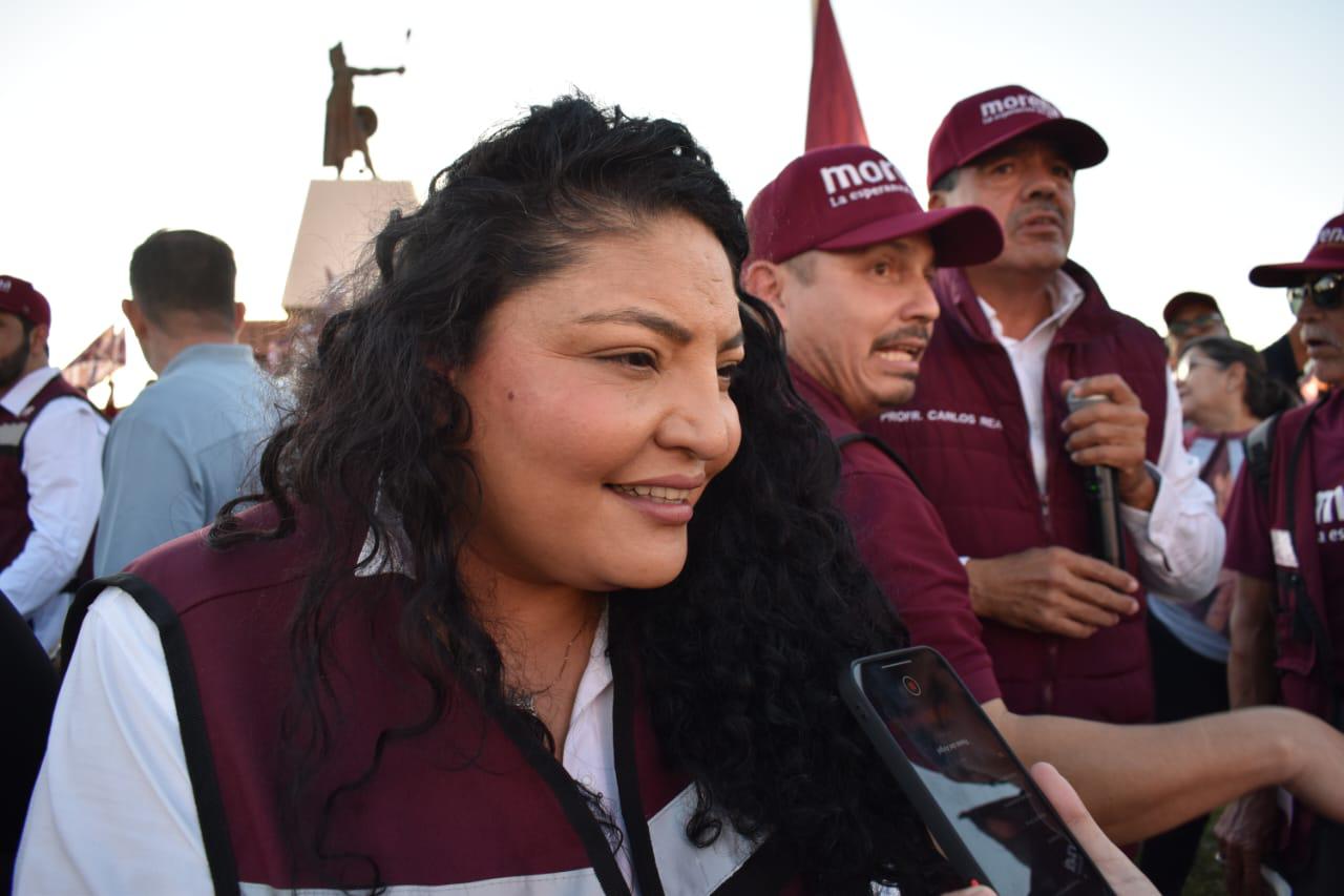 $!Simpatizantes de Morena se reúnen en Culiacán para apoyar cierre de precampaña de Claudia Sheinbaum