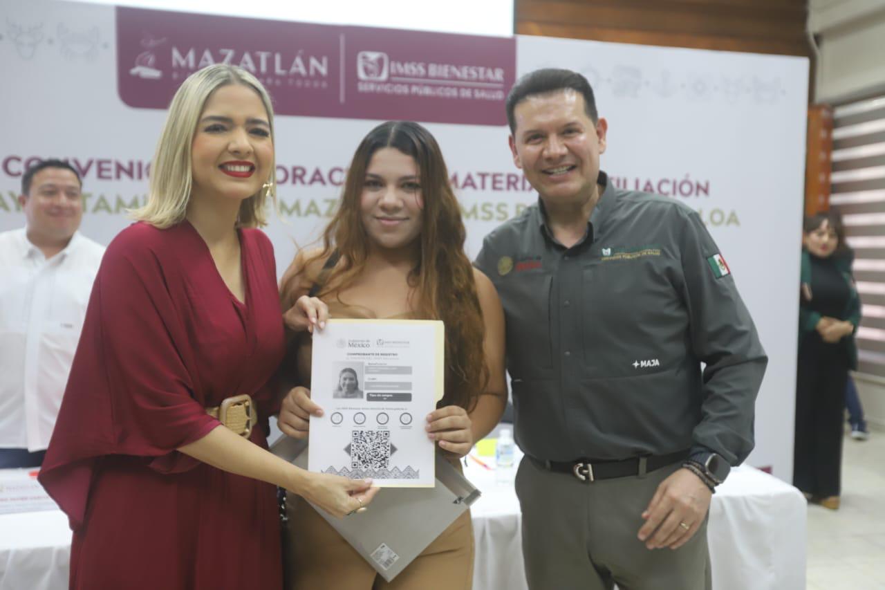 $!Firman convenio de colaboración el Ayuntamiento de Mazatlán y el IMSS Bienestar Sinaloa