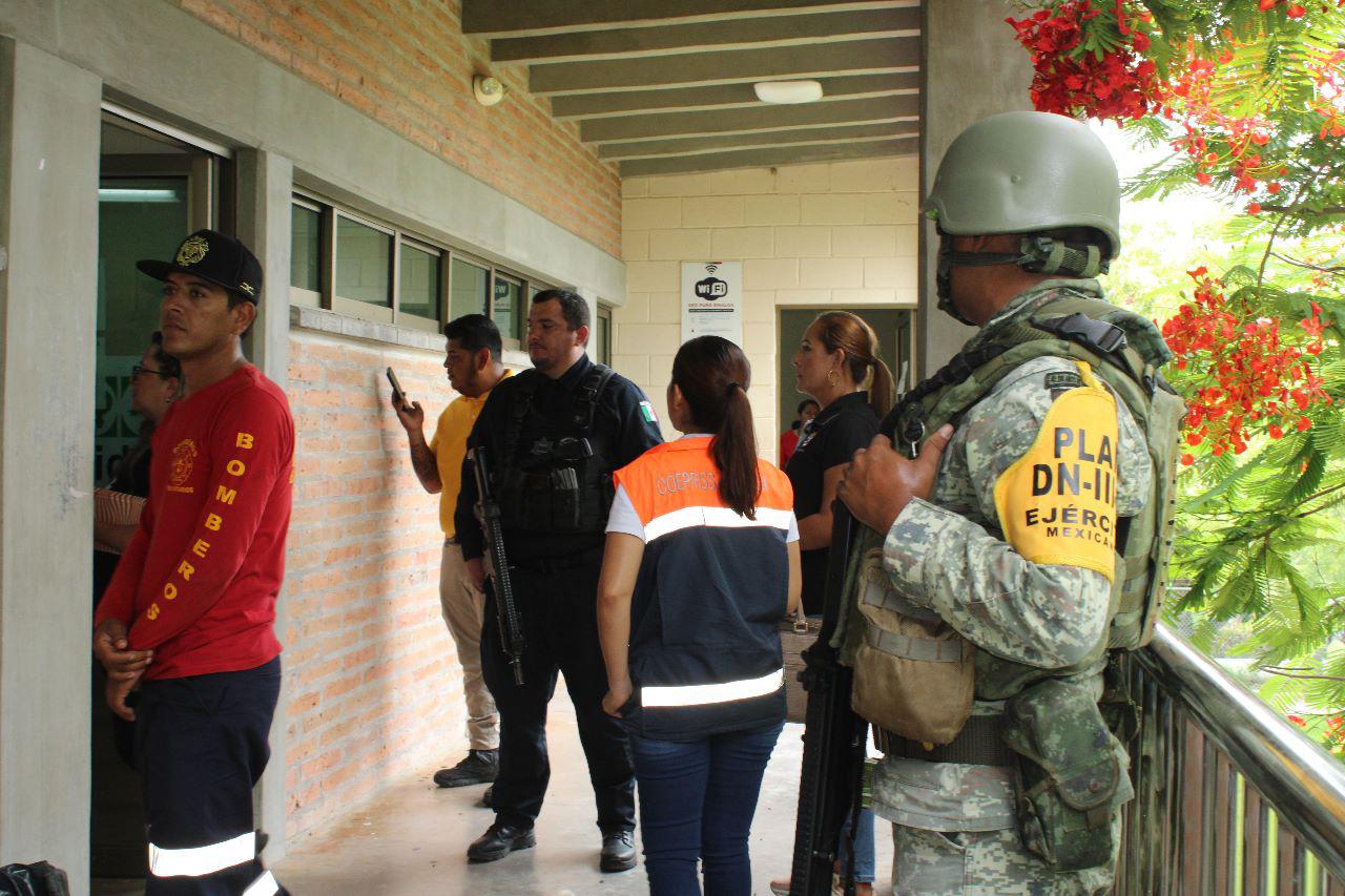 $!Activan simulacro del Plan DNIII en Escuinapa para temporada de lluvias