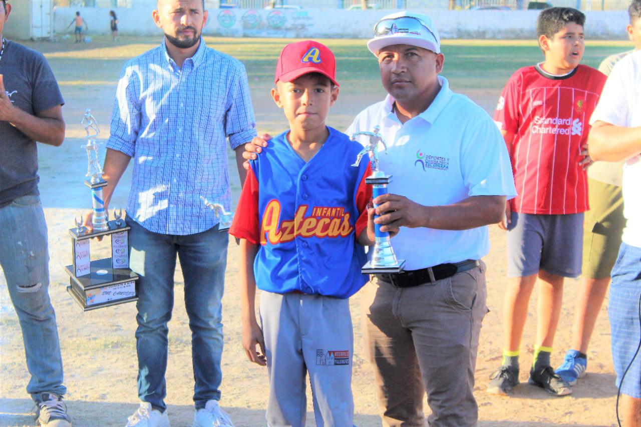 $!Azteca gana el campeonato de la Infantil Menor en el beisbol de Escuinapa