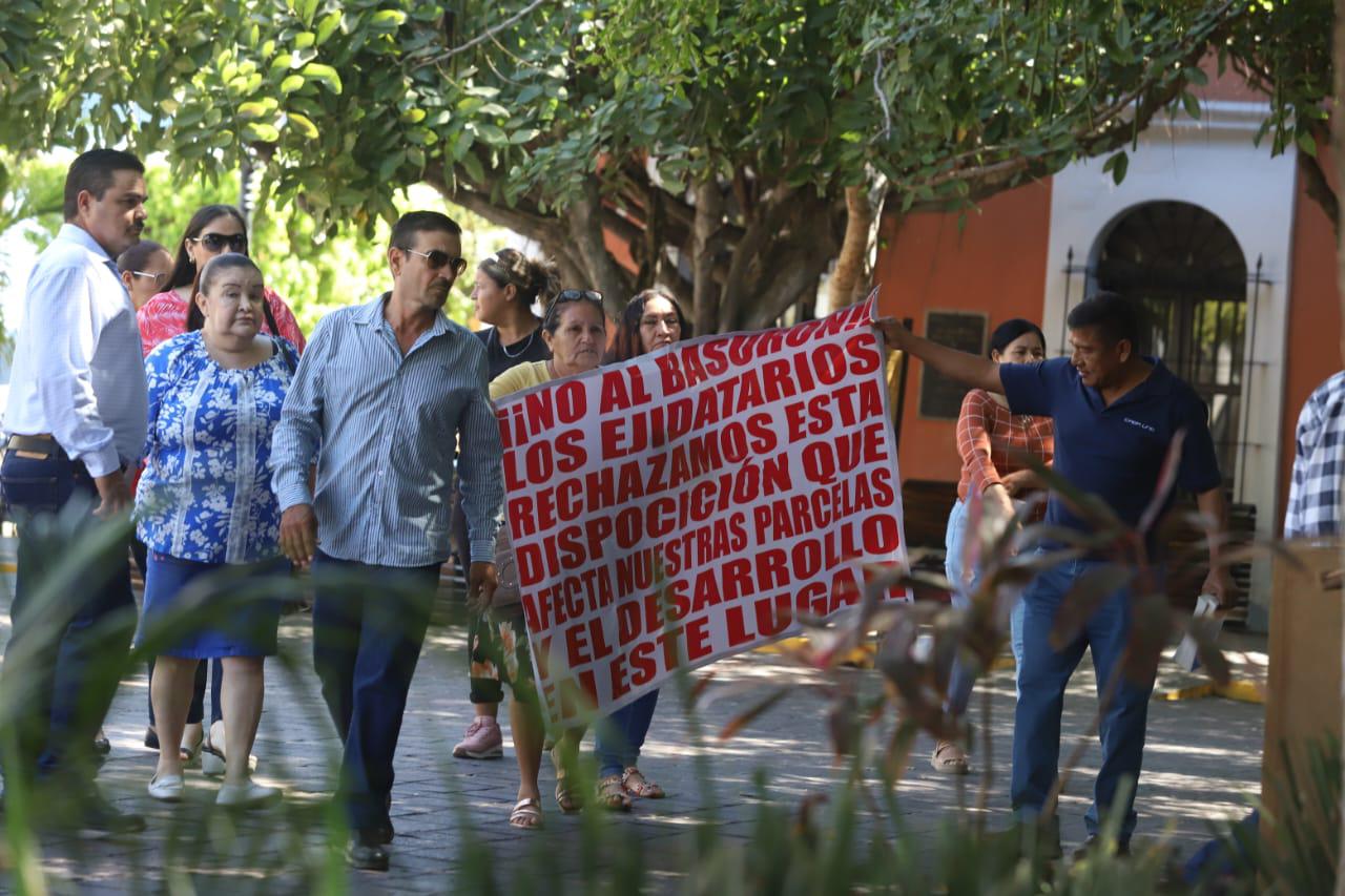 $!Ejidatarios de Rincón de Urías rechazan Nuevo Relleno Sanitario de Mazatlán
