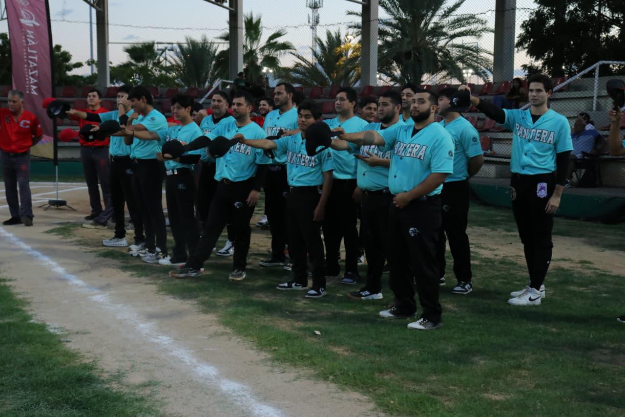 $!Inauguran la temporada 15 de la Liga de Beisbol de Primera Fuerza Imdem en Mazatlán