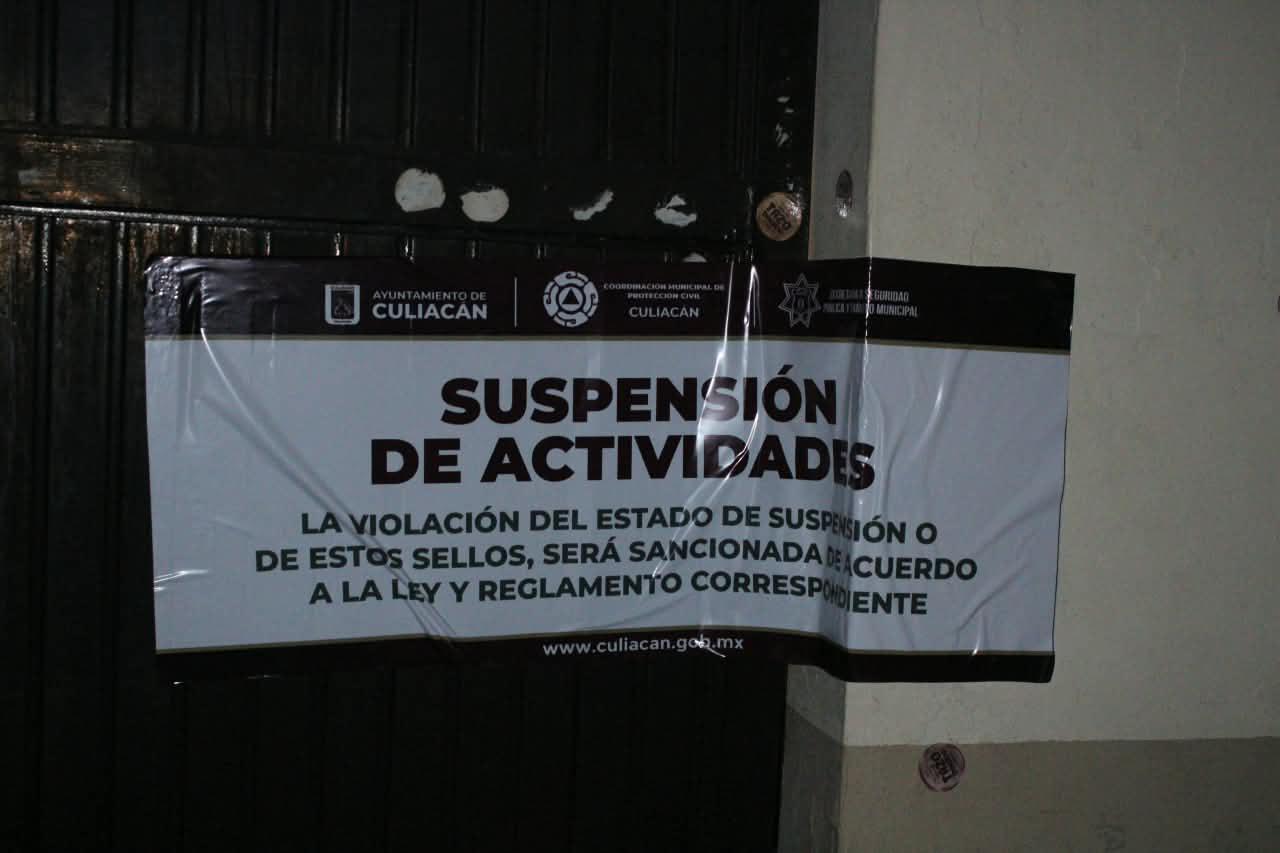 $!Clausuran autoridades bar en el Centro de Culiacán
