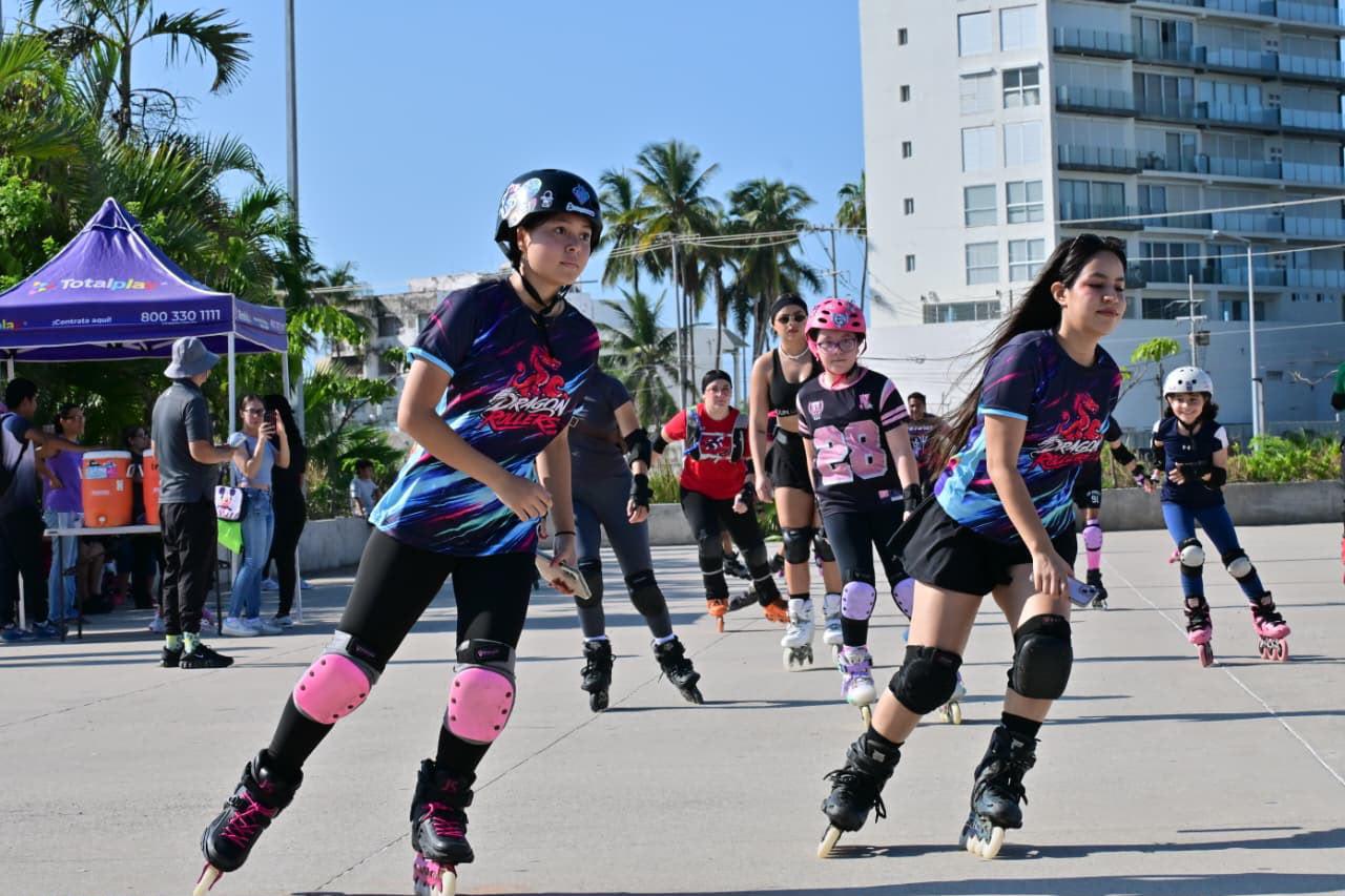 $!Fomentan el deporte y la convivencia con la actividad ‘Recorre Mazatlán en Patines’