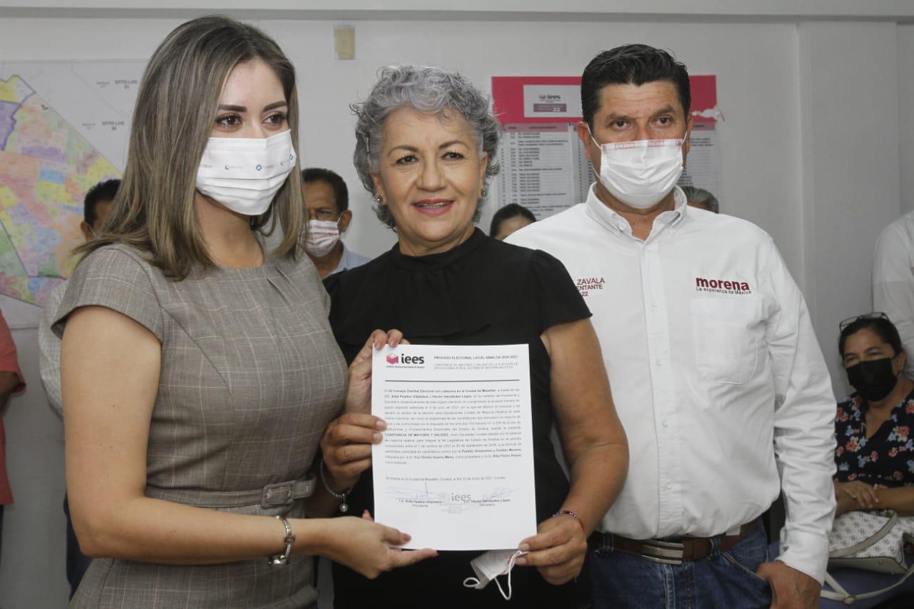 $!Flor Emilia Guerra Mena se impone en el Distrito 22, de Mazatlán