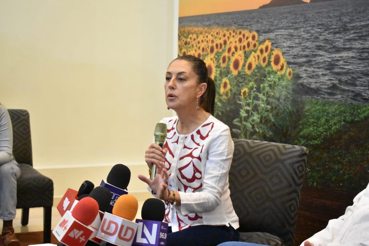 $!En Sinaloa, la militancia en Morena es fuertísima, dice Claudia Sheinbaum en Culiacán