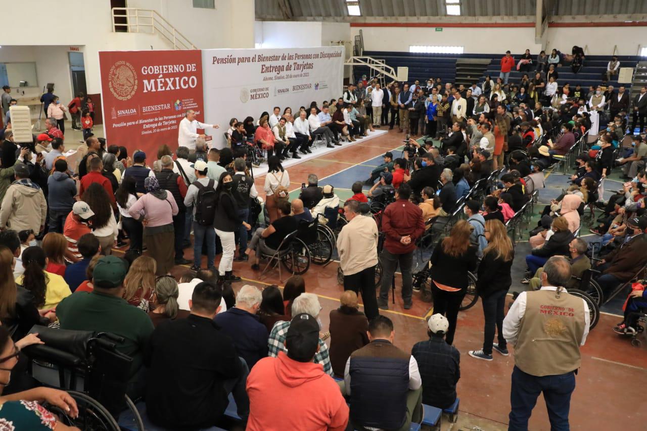 $!Personas con discapacidad de Sinaloa reciben Tarjeta del Bienestar para su pensión