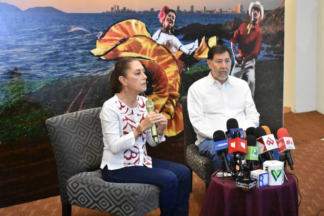 $!En Sinaloa, la militancia en Morena es fuertísima, dice Claudia Sheinbaum en Culiacán