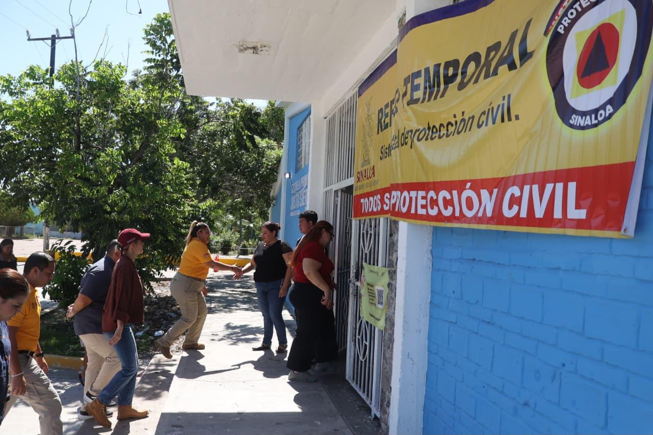 $!Verifican refugios temporales y apoyos para familias que sean afectadas por huracán en Mazatlán