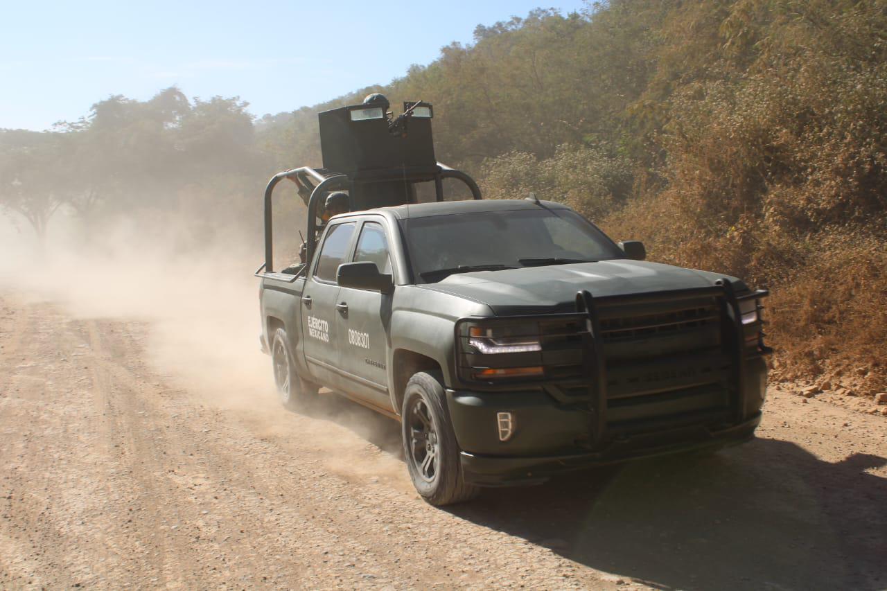 $!Se registra persecución y disparos entre Sedena y hombres armados en Rosario