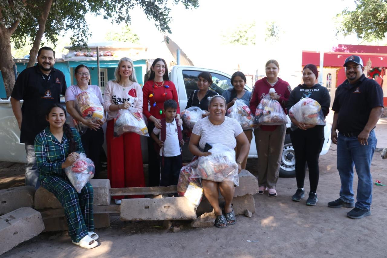 $!Distribuye DIF Ahome 800 paquetes pozoleros en zonas marginadas