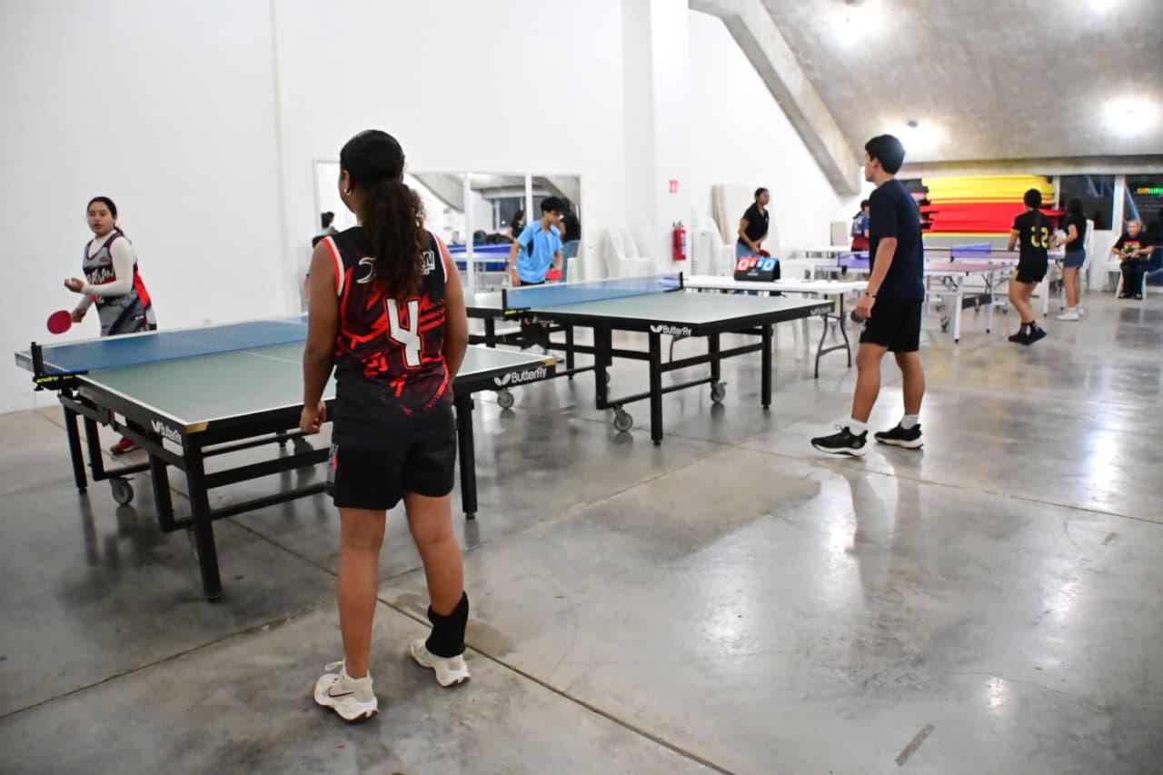 $!Cimbran el Salón de Usos Múltiples del Instituto del Deporte con la Liga Imdem de Tenis de Mesa
