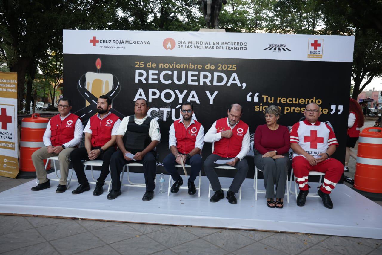 $!Culiacán reflexiona sobre el costo humano de los siniestros viales en el Día Mundial en Recuerdo de las Víctimas del Tránsito
