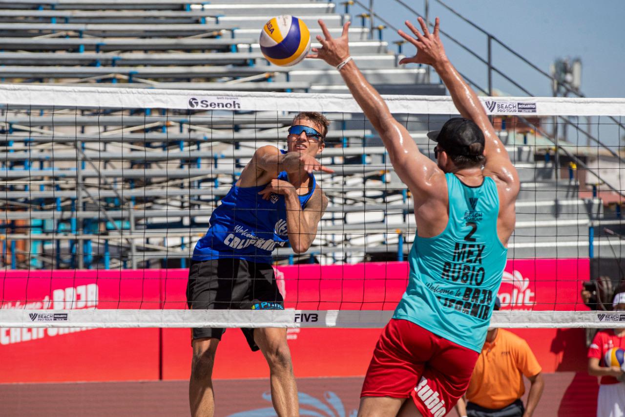 $!Sinaloenses Gaxiola y Rubio se despiden de la II etapa del Tour Mundial de Voleibol de Playa