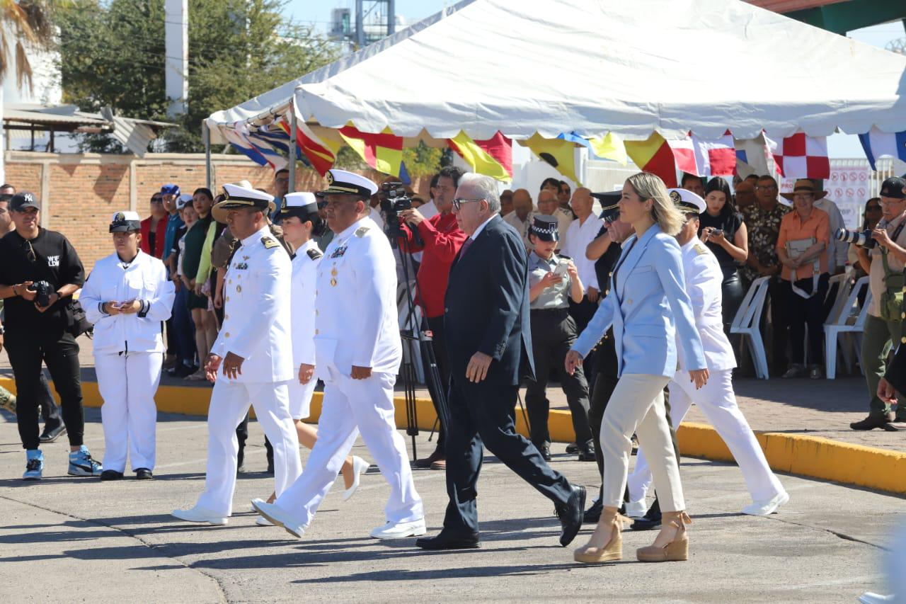 $!Celebran en Mazatlán el 111 aniversario de la gesta heróica de la defensa del Puerto de Veracruz