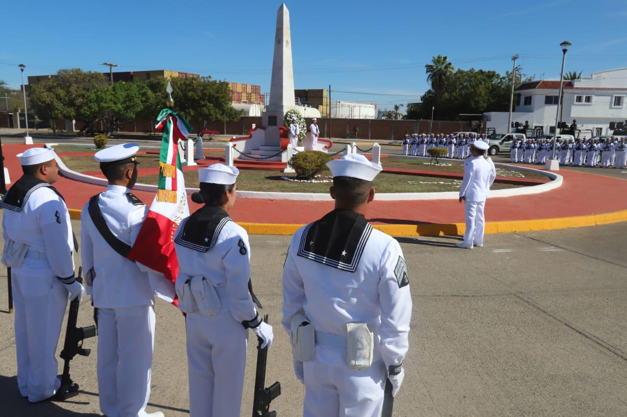 $!Celebran en Mazatlán el 111 aniversario de la gesta heróica de la defensa del Puerto de Veracruz