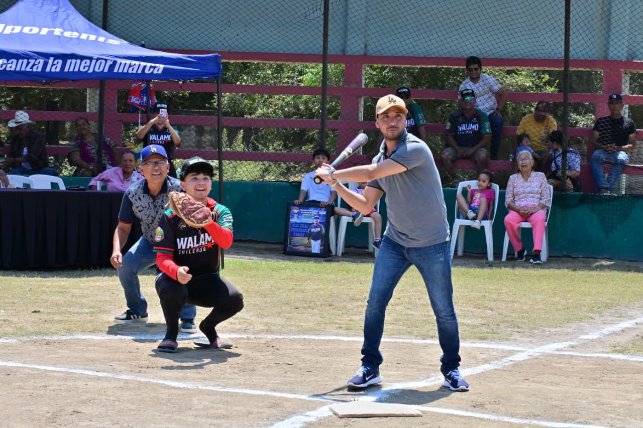 $!Se viste de gala El Walamo con la inauguración de la Liga Campesina de Beisbol Río Presidio