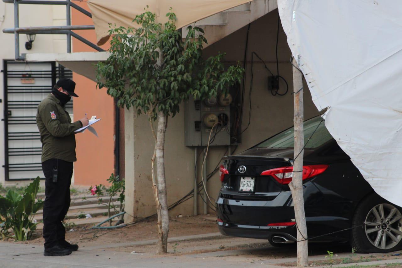 $!Disparan contra tres domicilios en fraccionamiento Zona Dorada en el sector Los Ángeles, en Culiacán