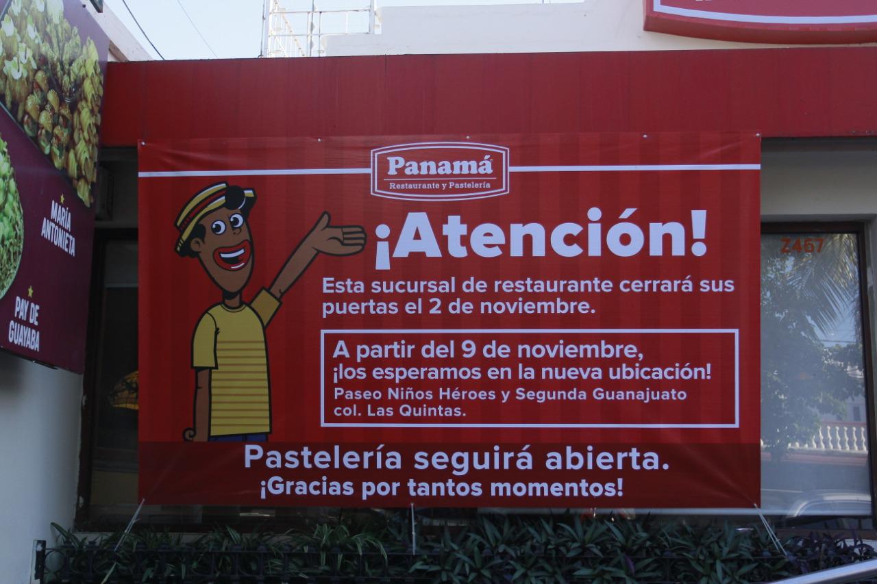 $!Cierra restaurante Panamá de Las Quintas, en Culiacán, con aviso de que tendrá nueva ubicación