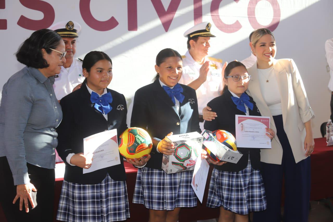 $!Realizan Lunes Cívico en Escuela Primaria ‘General Ángel Flores’, en Mazatlán