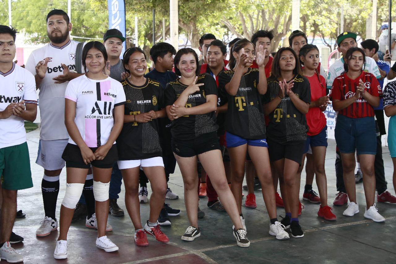 $!Inauguran en Navolato el torneo estatal De la Calle a la Cancha de Fundación Telmex