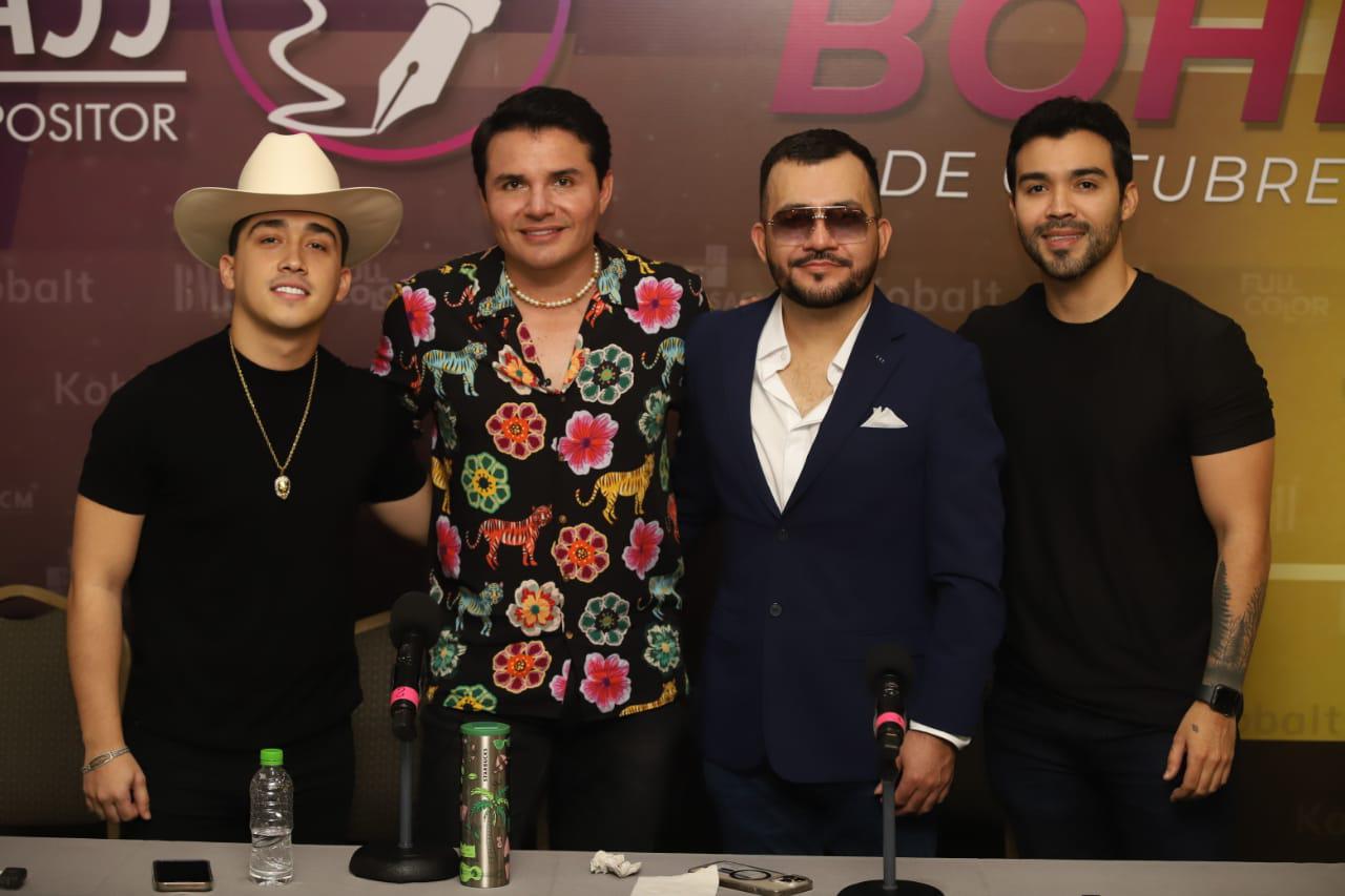 $!Nathan Galante, Horacio Palencia, Geovani Cabrera y Gussy Lau, compositores.