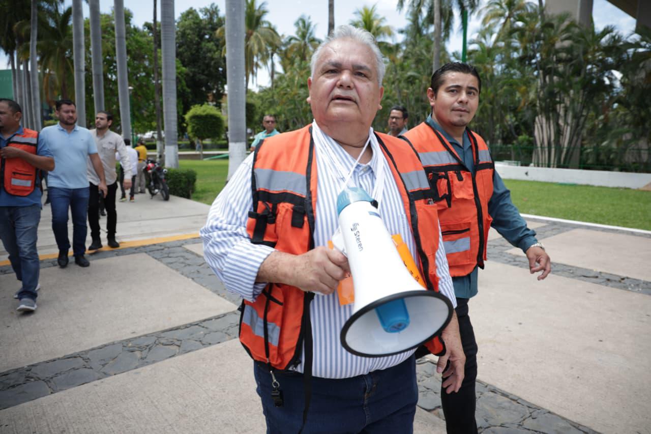 $!Realizan Simulacro Nacional en Sinaloa; participan más de 123 mil personas