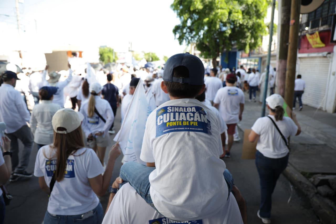 $!Miles marchan por la paz en Culiacán a dos años de la crisis de seguridad