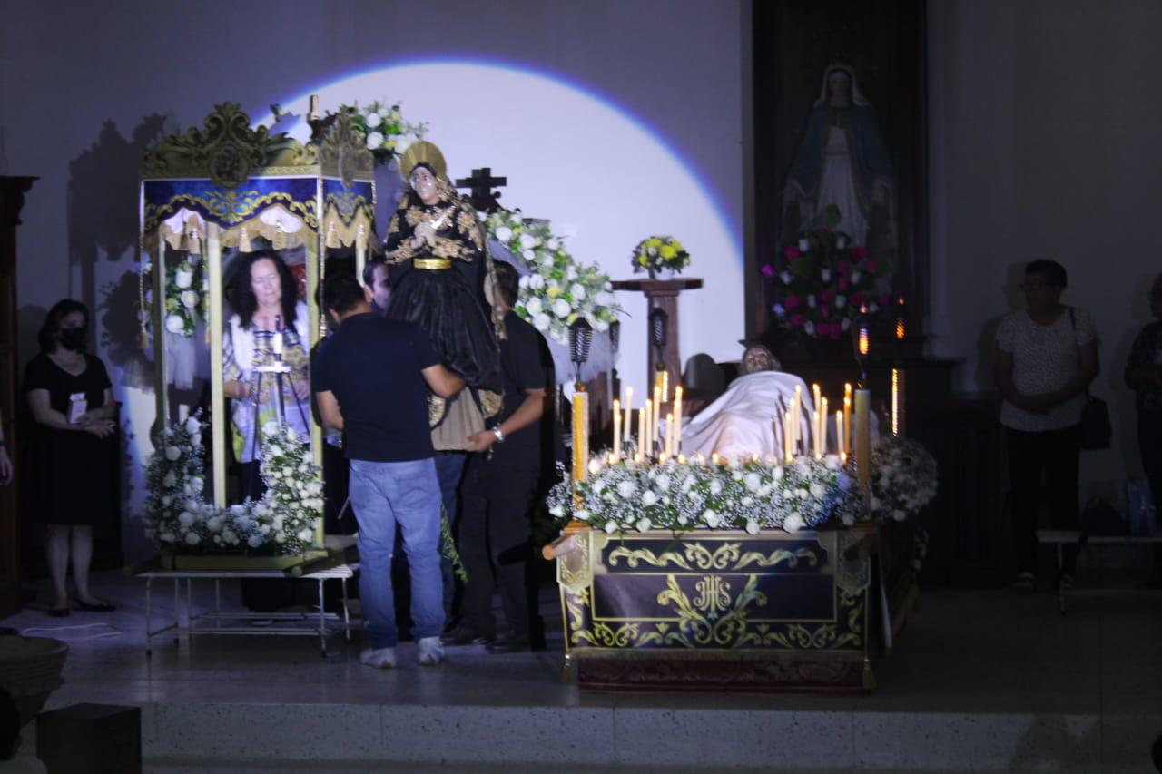 $!Este Viernes Santo, se viste de duelo el Santuario de la Virgen del Rosario