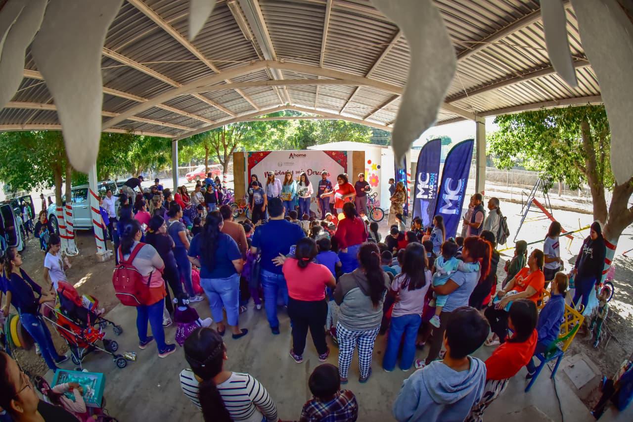 $!Celebran posada navideña para niñas y niños de comunidades rurales de Ahome