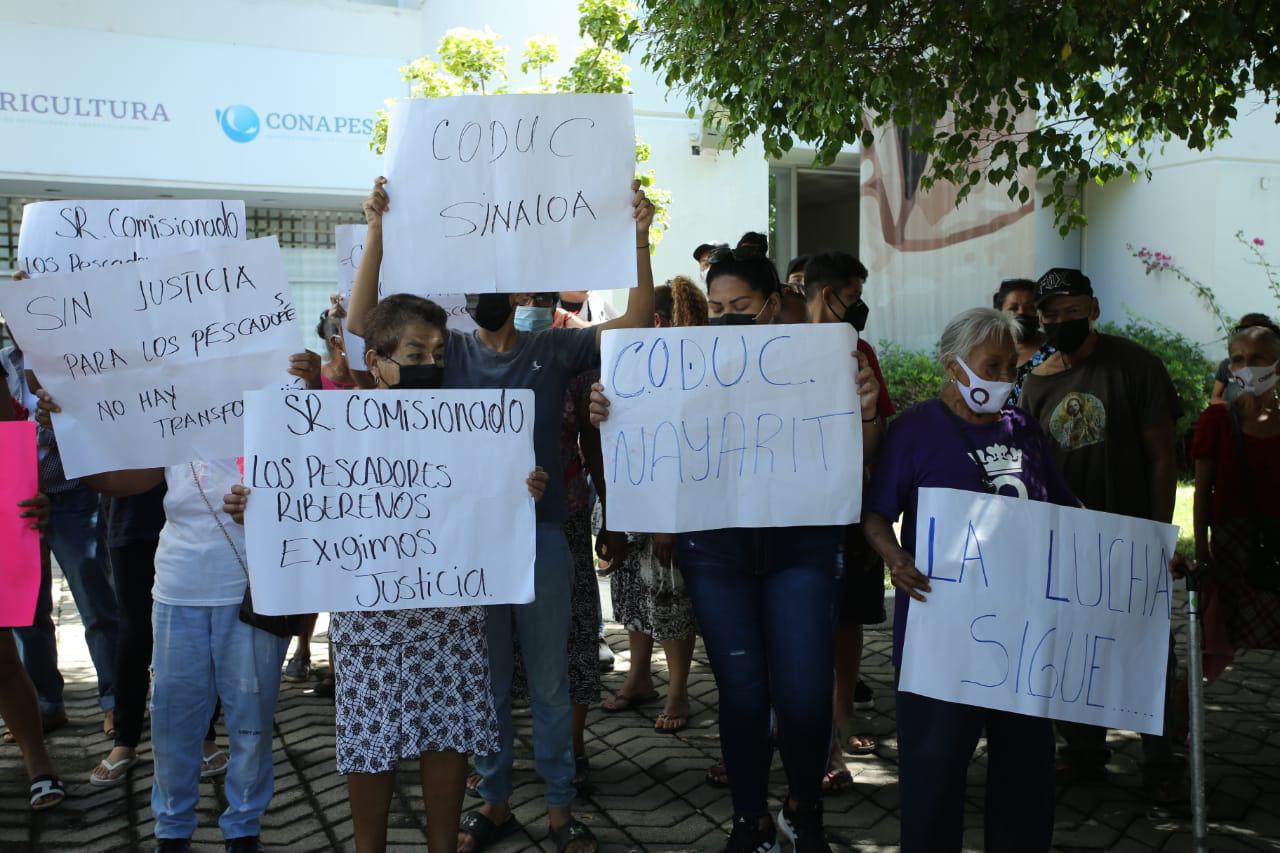 $!Pescadores de Baja California y del sur de Sinaloa protestan en la Conapesca