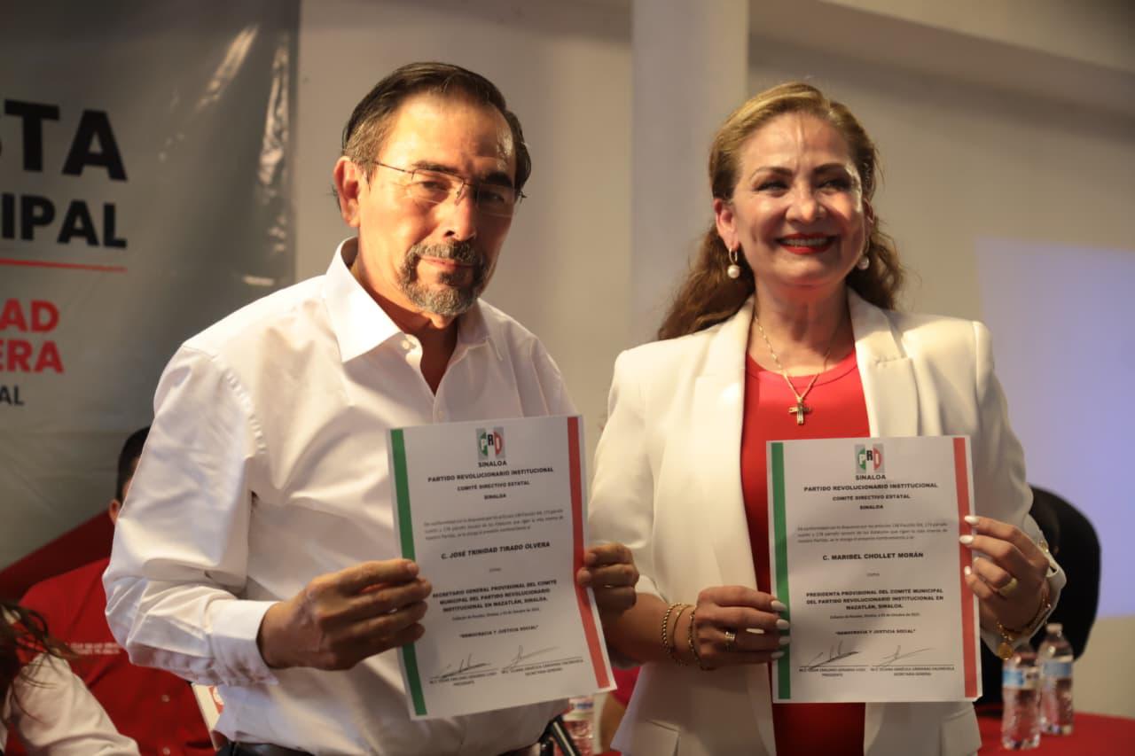 $!Maribel Chollet asume la dirigencia del PRI en Mazatlán con el reto de revitalizar al partido