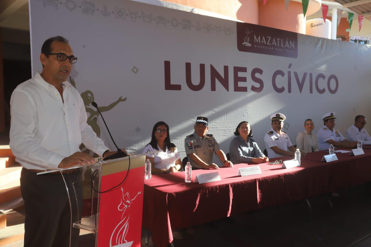 $!Realizan Lunes Cívico en Escuela Primaria ‘General Ángel Flores’, en Mazatlán