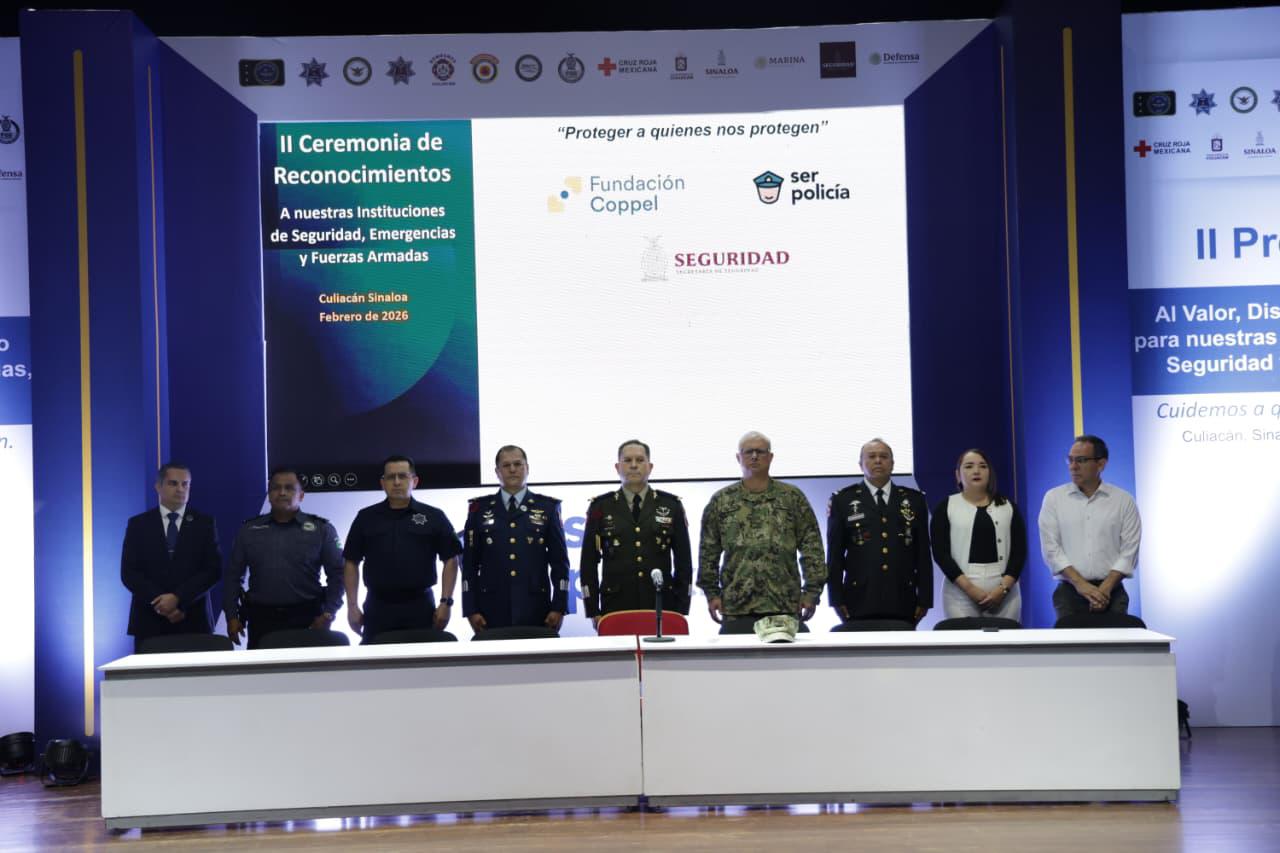 $!Homenajean en ceremonia el valor de cuerpos de seguridad en Culiacán