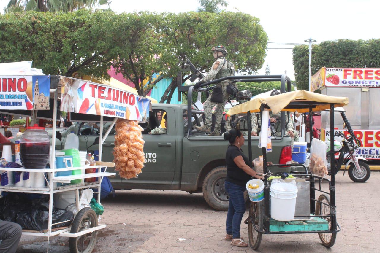 $!Bajo un fuerte dispositivo de seguridad se lleva a cabo la Fiesta Patronal de la Virgen del Rosario