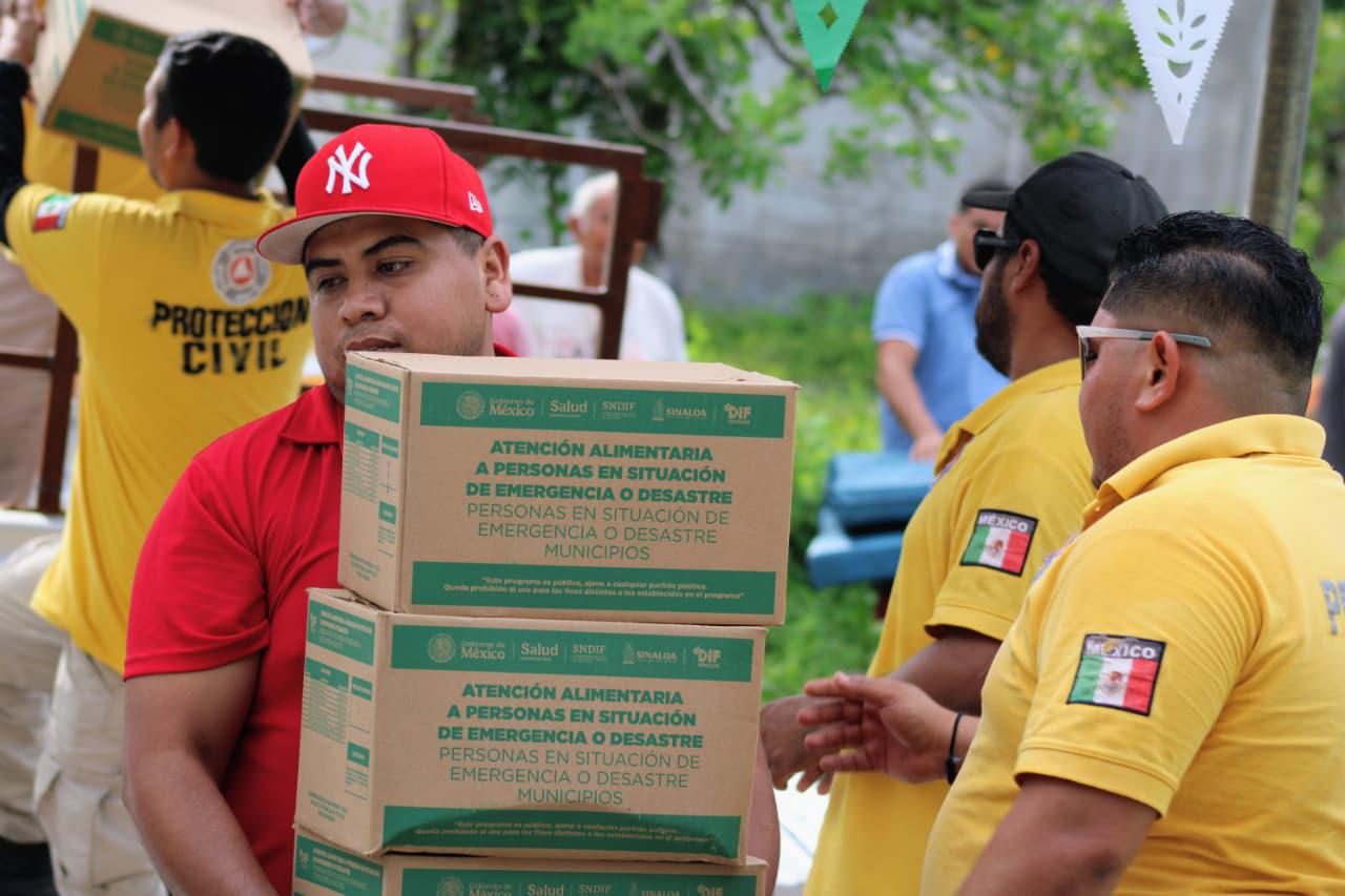 $!Entregan apoyos a familias afectadas por lluvias en Palmillas, Escuinapa