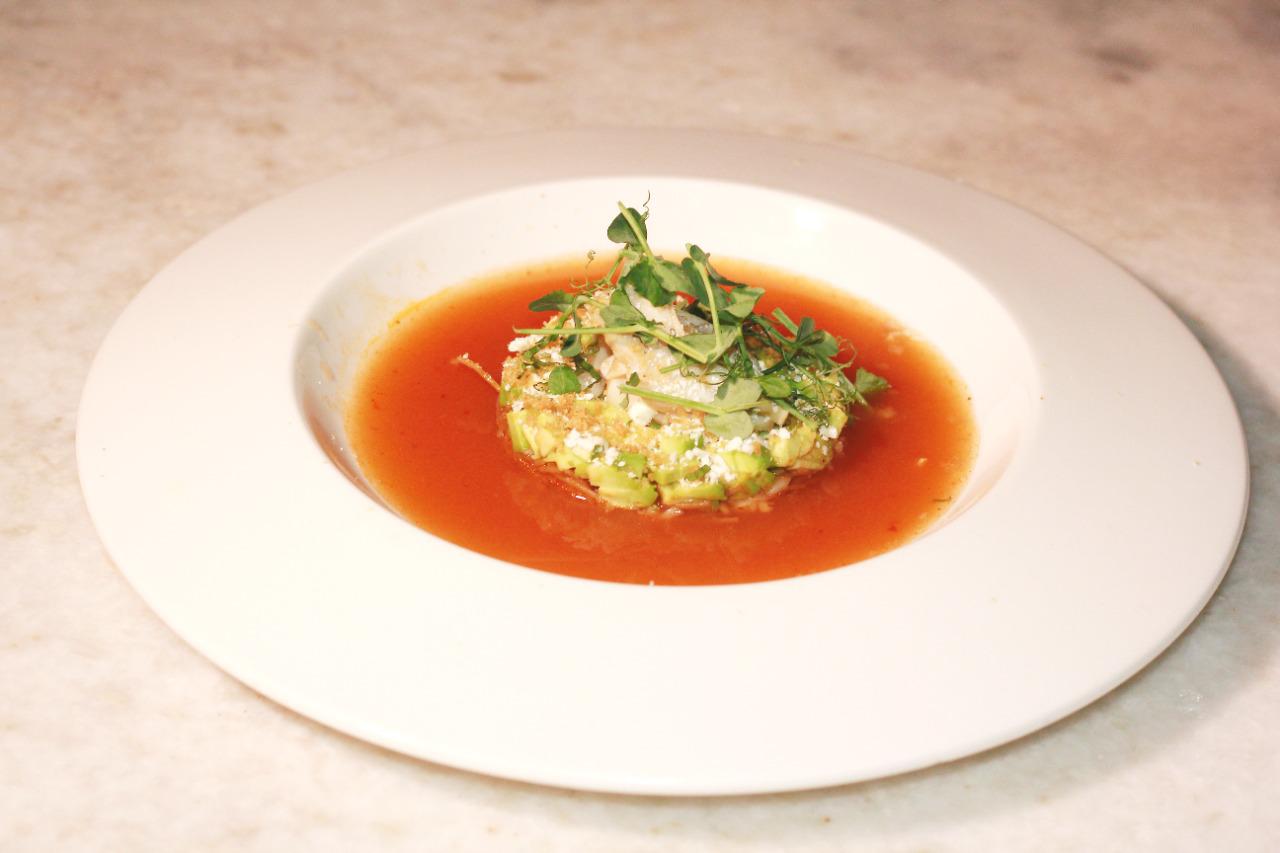 $!Sopa de abulón con camarón y fideo