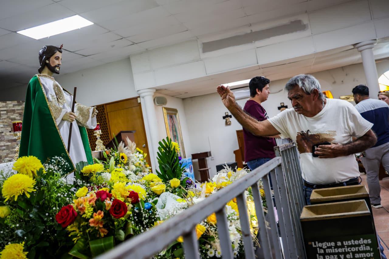 $!Pese a crisis de inseguridad, fieles en Culiacán demuestran su fe en San Judas Tadeo