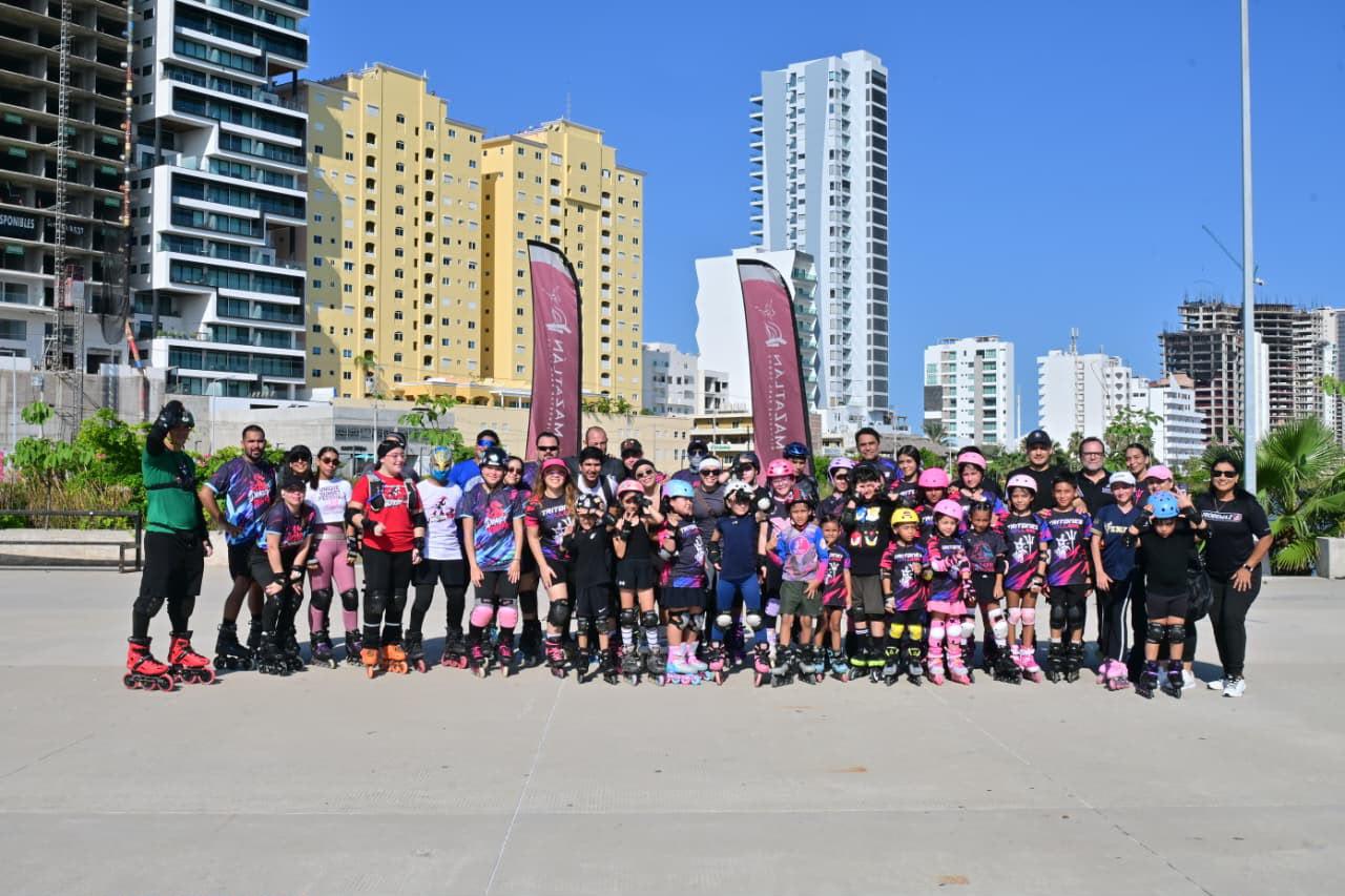 $!Fomentan el deporte y la convivencia con la actividad ‘Recorre Mazatlán en Patines’