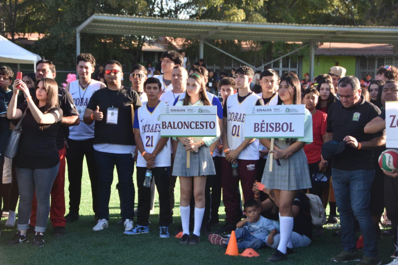 $!Inauguran autoridades los Juegos Deportivos Estatales Cobaes 2024