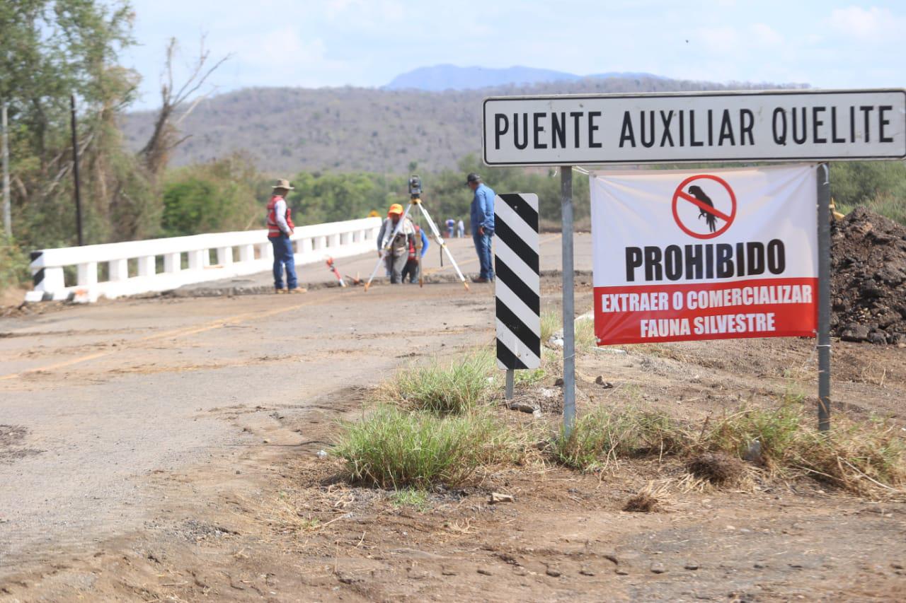 $!Inician perforaciones para poner pilares del puente de El Quelite, al norte de Mazatlán