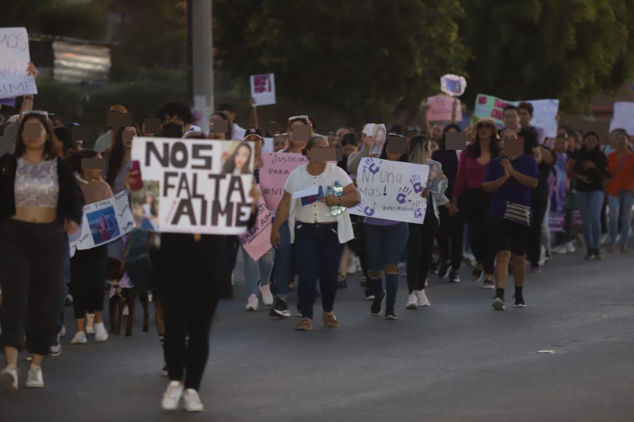 $!Protestan en Mazatlán por muerte de Aimé Joanna; piden respuesta a la Fiscalía